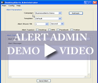 Desktop Alert Administrator Application Demo Video