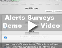 Desktop Alert Survey Feature Demo Video