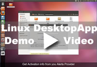 Desktop Alert Application Demo Video for Linux