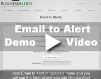 Email to Alert Feature Demo Video